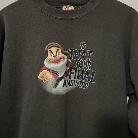 Vintage Grumpy Snow White Sweatshirt Size Large - Picture 2 of 4